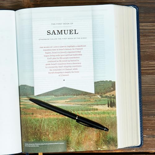 KJV Study Bible, Full-Color, Navy LeatherTouch