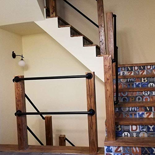 Garde-corps en fer pour escalier avec fixation murale robuste - 6