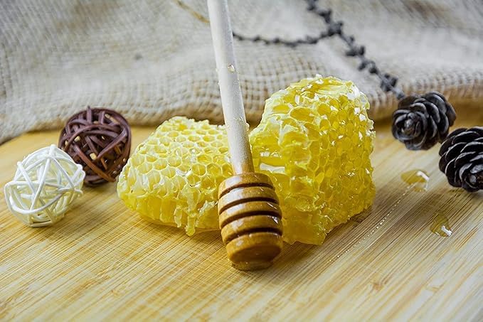 VEDHAK Honey Dipper Stick | Individually Wrapped | Perfect for Honey Serving | Honey Jar Spoon/Drizzler/Picker | Mini 3 Inch Wooden Wands.