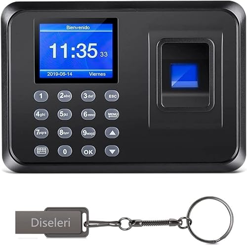 Electrónica de oficina | Diseleri Máquina Fichar Empleados, Control De Acceso Huella, Control Horario Empleados, Maquina De Fichar Empleados, Reloj Para Fichar Con 8g Memoria Flash, Sistema Española No Se Requiere Internet