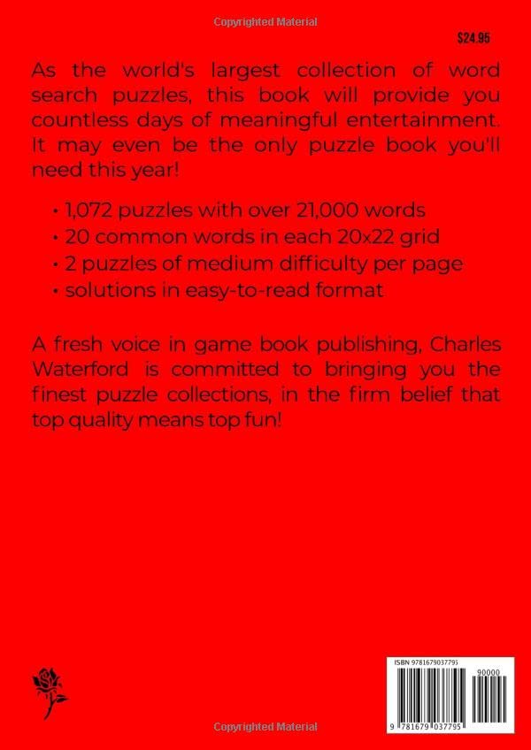 The WORLD'S BIGGEST Word Search Book: 1,072 Puzzles (Volume 4)