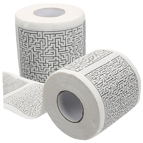 Homoyoyo 2 Papel Higiénico Creativo con Diseño de de Baño Multiusos para Decoración y Uso Diario