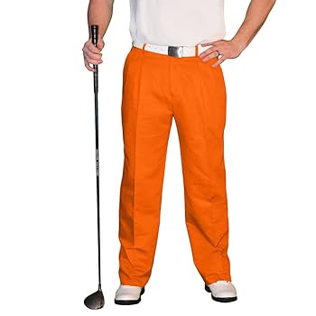 Amazon.co.jp: オレンジゴルフパンツ – Mens ' Par 4 'コットン