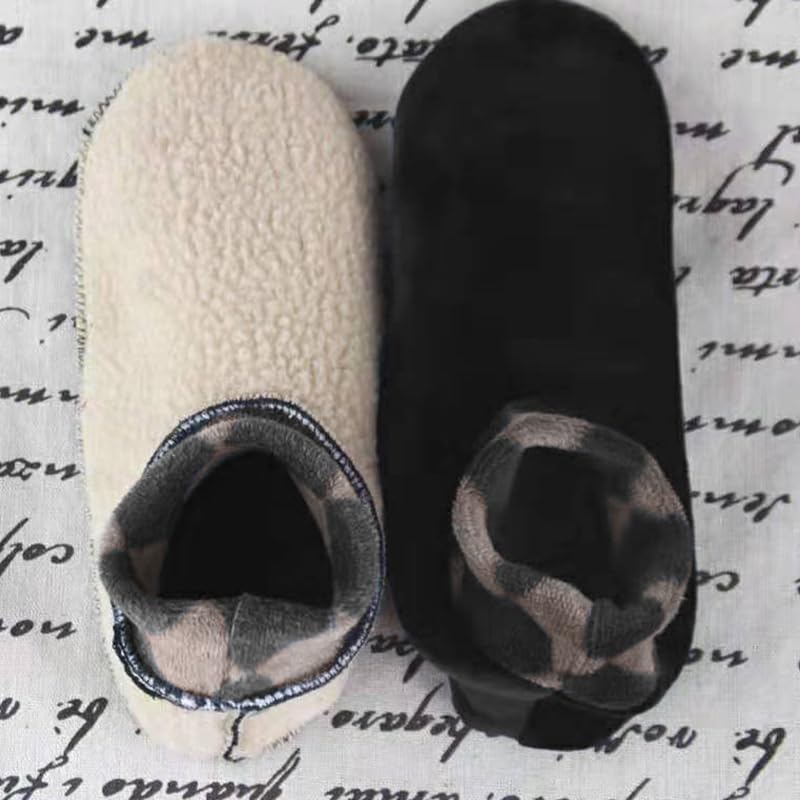 1 Pair Women's Floor Socks, Cozy Indoor Slipper Socks For Autumn And Winter, Comfortable Knit Design4