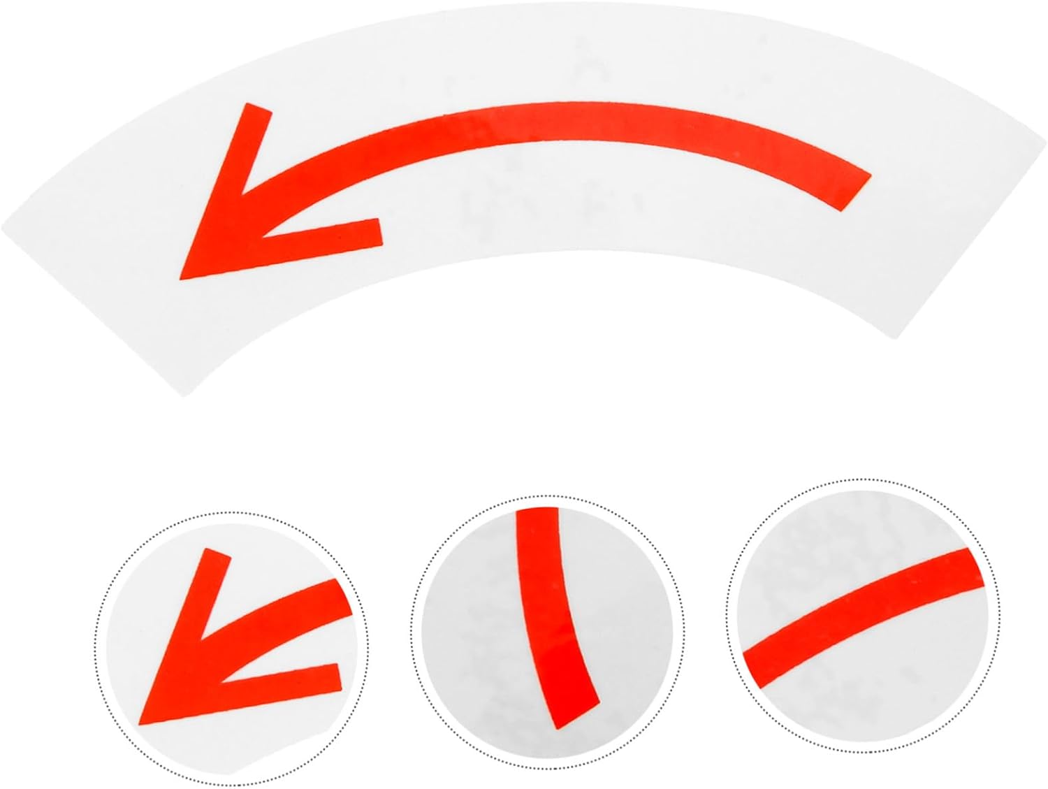 Left Arrow Direction Safety Label for Equipment Warning Signs