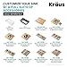 Kraus KWT300-32 Kore Workstation 32-inch Drop-In or Undermount Single Bowl Kitchen Sink with Accessories (Pack of 5), 32 Inch, Stainless Steel
