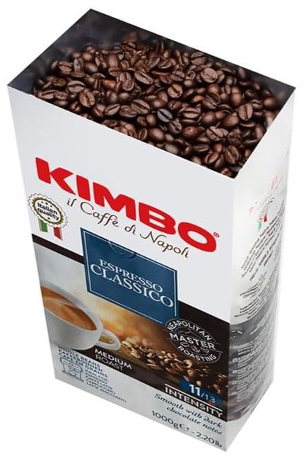 Café en grains de qualité barista KIMBO Espresso Classico torréfaction moyenne 3kg - 3