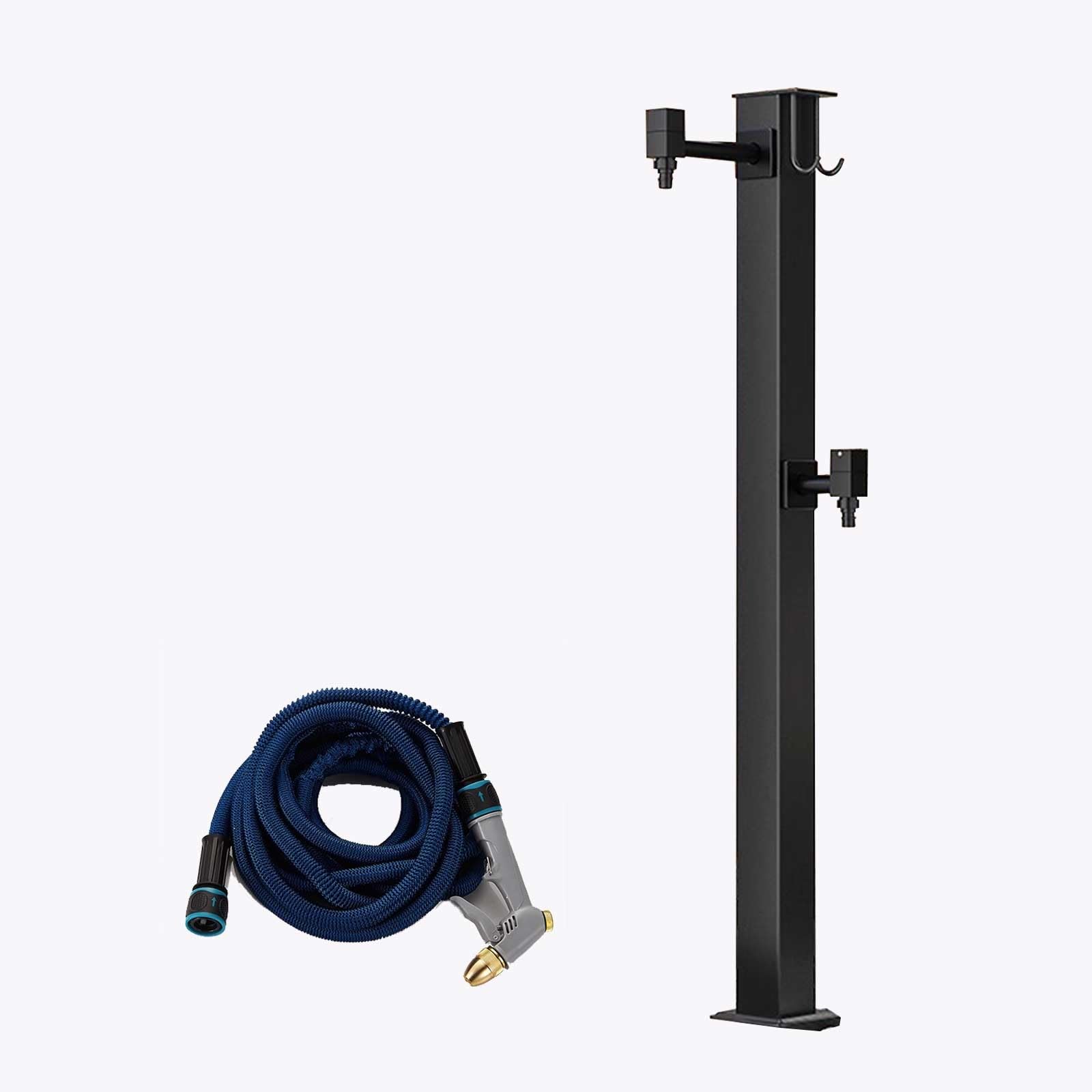 ZYCHSJXA Stainless Steel Garden Water Column 81cm with Faucet & Spray Gun - Outdoor Irrigation Solution for Efficient Watering Maintenance