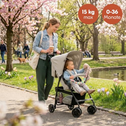 hauck pero lagana putna kolica 5,9 kg, brzo sklopiva, sport bež