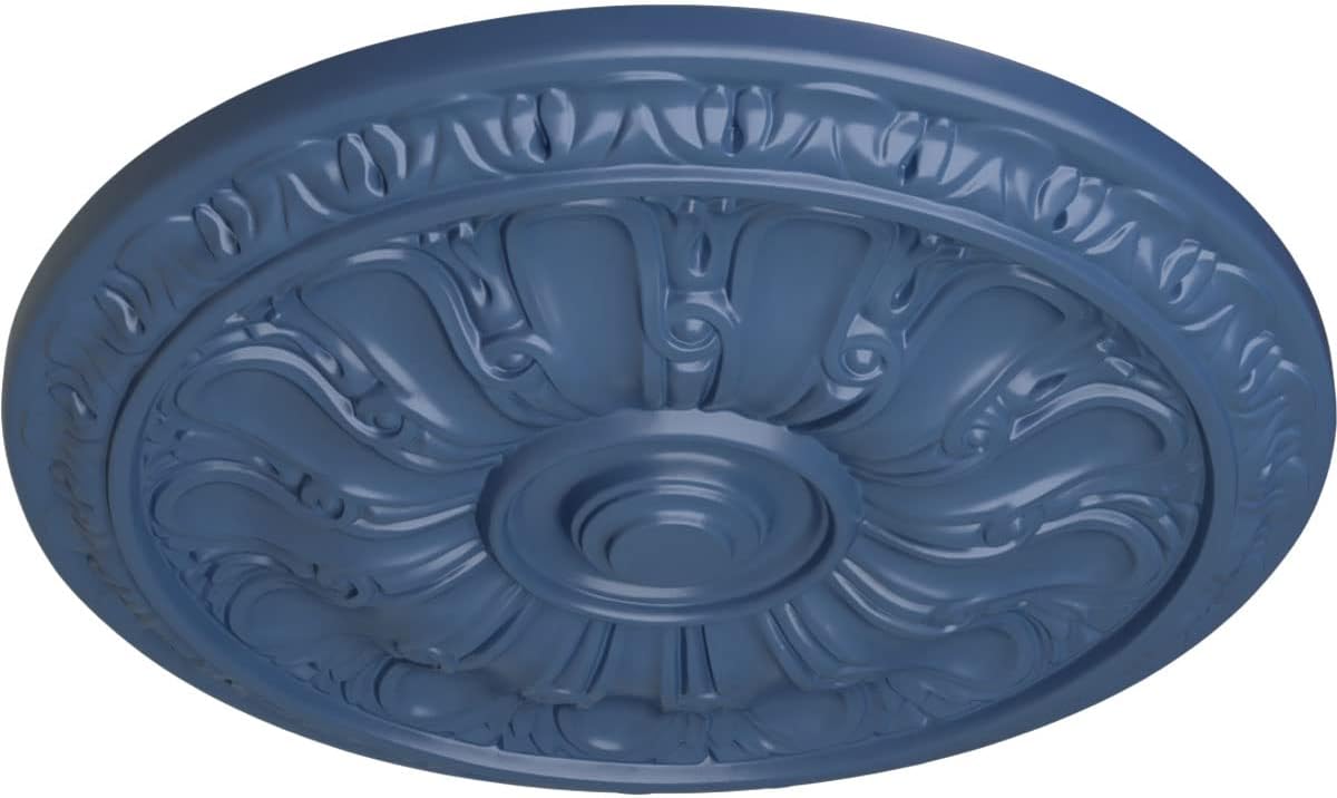 Ekena Millwork 15 3/4"OD x 5/8"P Kirke Ceiling Medallion (Fits Canopies up to 3 3/4"), Hand-Painted Americana