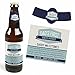 Big Dot of Happiness Daddy's First Milestones - Decorations for Men - 6 Beer Bottle Label Stickers and 1 Carrier