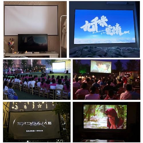 Pantalla de proyección 150 pulgadas 4:3 para cine en casa miniatura 7