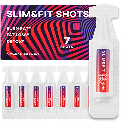 Slim&Fit Shots - The Only Working Weight Loss Pills for Women - Appetite Suppressant, Fat Burner and Metabolism Booster with L-Arginine, Garcinia Cambogia and Guarana - 1 Week Supply