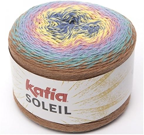 Katia Soleil, Long Spectrum Cotton-Blend DK-Weight Yarn (Orchid, Purple, Blue)