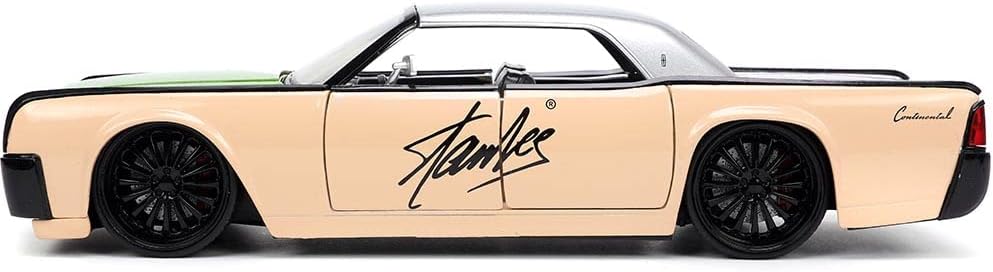 Jada Toys Stan Lee 1:24 1963 Lincoln Continental Die-cast Car & Figure, Toys for Kids and Adults