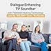 Mirai Speaker Dialogue Enhancing TV Soundbar with Patented Hearing Technology - Designed for Hard of Hearing, Elderly and Family