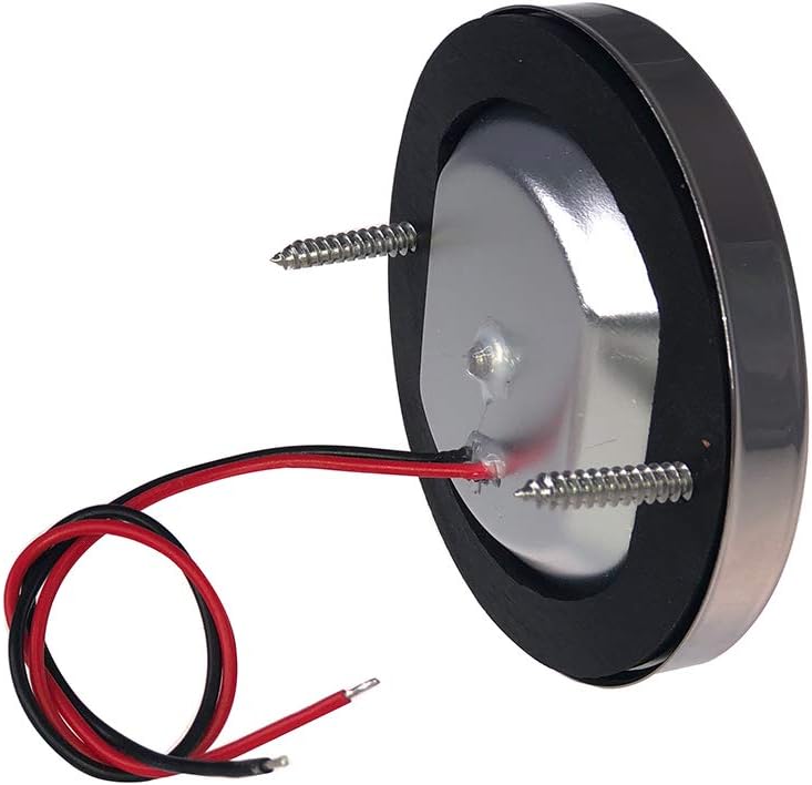 Pactrade Marine 4PCS Stainless Steel LED Navigation Light 3" Transom Mount Lamp