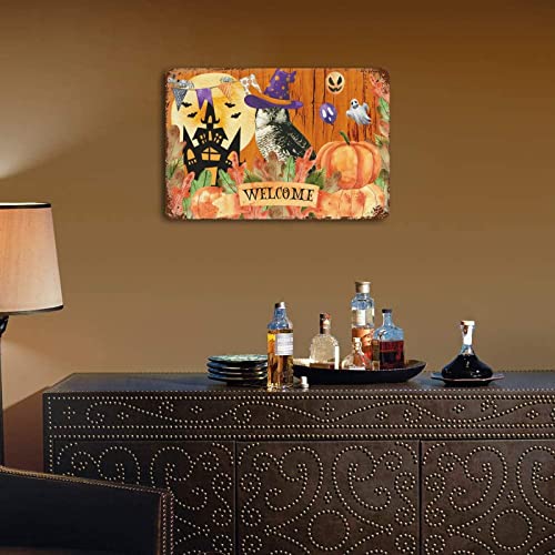 Panneau Halloween aluminium cadeau maison original a suspendre 30x45 - 7