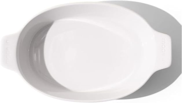Made In Cookware | Oval Baking Dish | White | Hand Crafted Porcelain | Professional Bakeware | Made in France