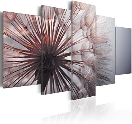 murando Canvas Wall Art Abstract Flowers 200x100 cm / 79"x40" - 5 pcs Non-woven Canvas Prints Image Framed Artwork Painting Picture Photo Home Decoration Dandelion a-C-0087-b-n