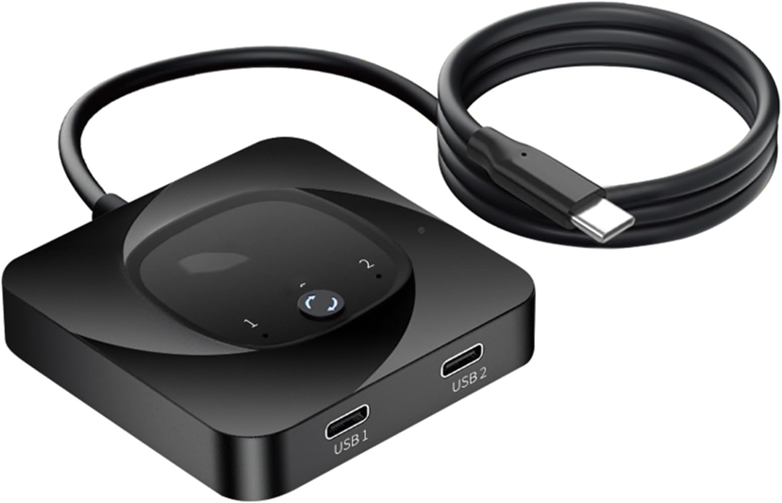 USB C Bidirectional Switcher 2 Computers KVM 8K 60Hz HDR 10Gbps Data Transfer PD 100W Charging Connect Tablet Phone Screen Cables Included