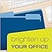 Pendaflex Two-Tone Color File Folders, Letter Size, 1/3 Cut, Navy, 100 Per box (152 1/3 NAV)