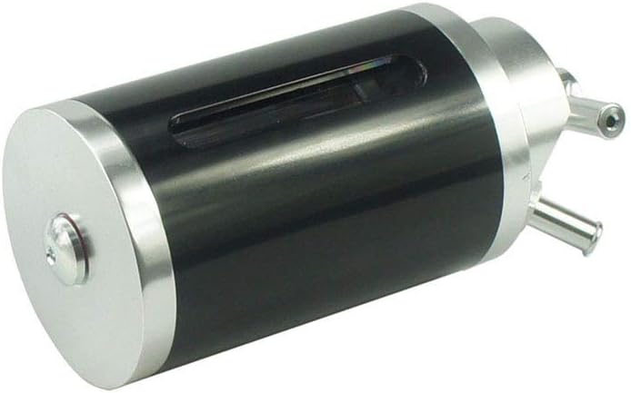 0.5L Oil Catch Tank Racing Oil Tank /Oil Catch Can Oil Reservoir Catch Can Tank Fuel Tank with inside Filter Aluminum Fuel Tank