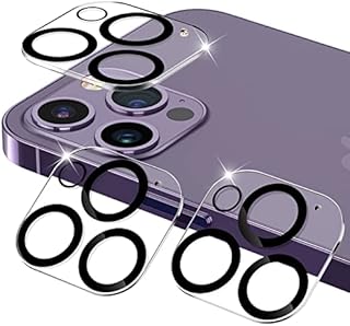 LORDSON (3 Pack Camera Lens Protector compatible with iPhone 14 Pro / 14 Pro Max, Scratch Resistant High Definition Case Friendly Tempered Glass Lens Cover compatible with iPhone 14 Pro / 14 Pro Max