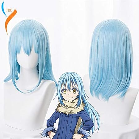 Amazon Co Jp 転生したらスライムだったコスプレウィッグリムル テンペストロングブルーヘアーロールプレイ転生したらスライムだったケン ホビー
