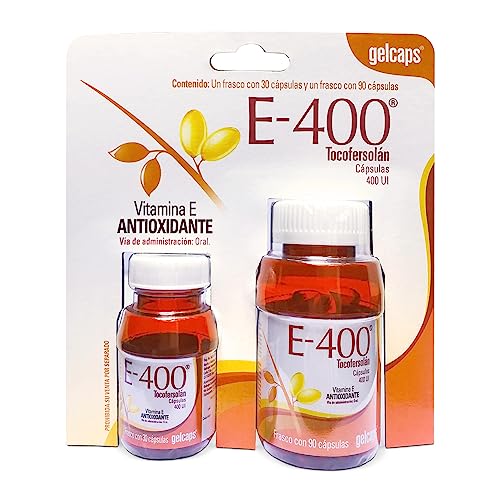 Vitamina E 400mg Dúo 120 Cápsulas Antioxidante Gelcaps