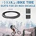 2-Pack Faltbar 20 Zoll Reifen 20x1.95/2.1/2.25 Mantel kompatibel 50/53/57-406 Fahrradreifen Fuer 20Zoll MTB/BMX (2*Reifen+2*Schlauch, 20x1.95)