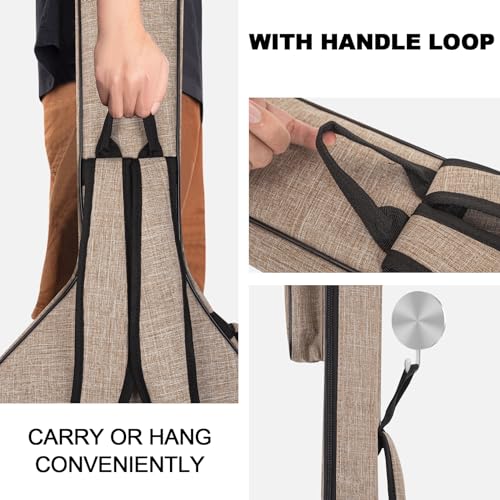 image for LETSROCK Bass Guitar Case, Bass Guitar Gig Bag 0.38 Inch Thick Padding