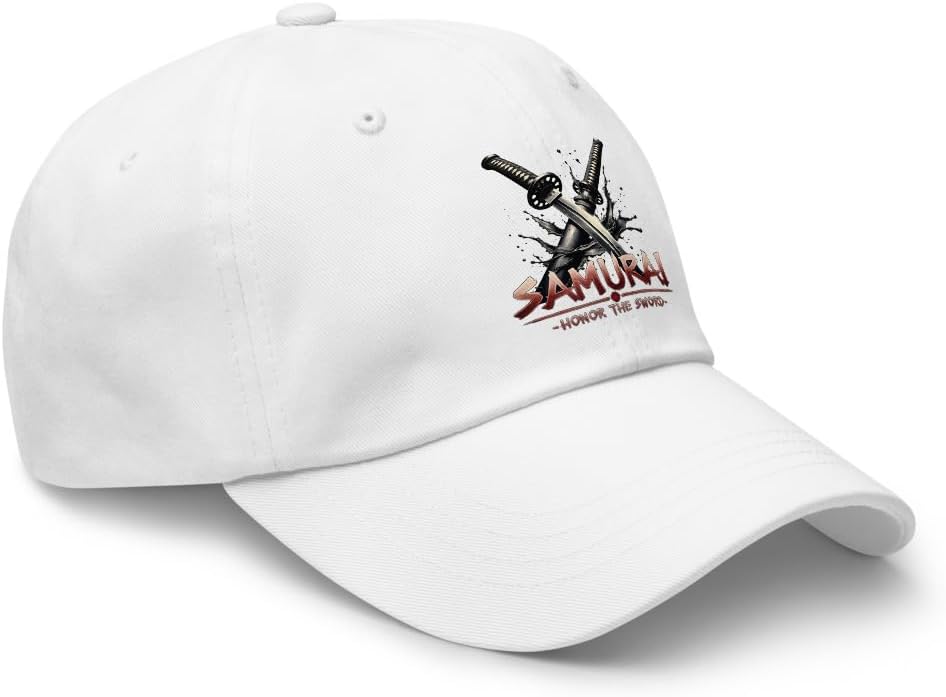 Katana Splash Dad Hat – Samurai Sword Anime Baseball Cap | Gothic Alt Streetwear | Unisex Adjustable Japanese Aesthetic