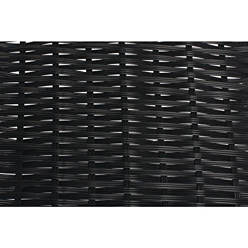 Hubert K422-20FT BLK Tapered Wicker Look Tapered Storage Basket thumb #3