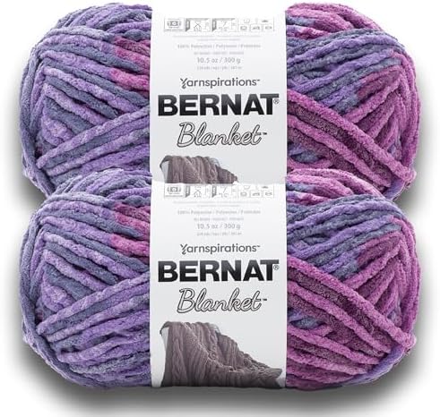 Bernat Deken Taupe Garen - 2 Pack van 300g/10.5oz - Polyester - 6 Super Bulky - 220 Yards - Breien/Haak