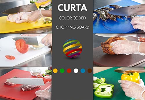 CURTA 4-Pack Cutting Boards for Kitchen, 24" x 18" x 0.5" 4-Piece (White, Red, Green, Blue) Color Coded Plastic Chopping Board with Anti Slip Surface Dishwasher Safe by CURTA - Image 5