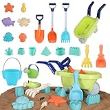 ✔ Gran regalo para niños: el kit de herramientas y moldes de arena es una combinación de educación y entretenimiento para niños y niños pequeños para hacer esculturas y formas divertidas y creativas, ayuda a promover las habilidades cognitivas e imaginativas del niño.Las piezas de juguete son fácilmente identificables y de atractivo brillante. color, un regalo perfecto para niños pequeños de 3 a 12 años.