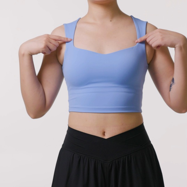 ROSYLINE Débardeur Pour Femme Avec Soutien-gorge Intégré Dos Nu Sans