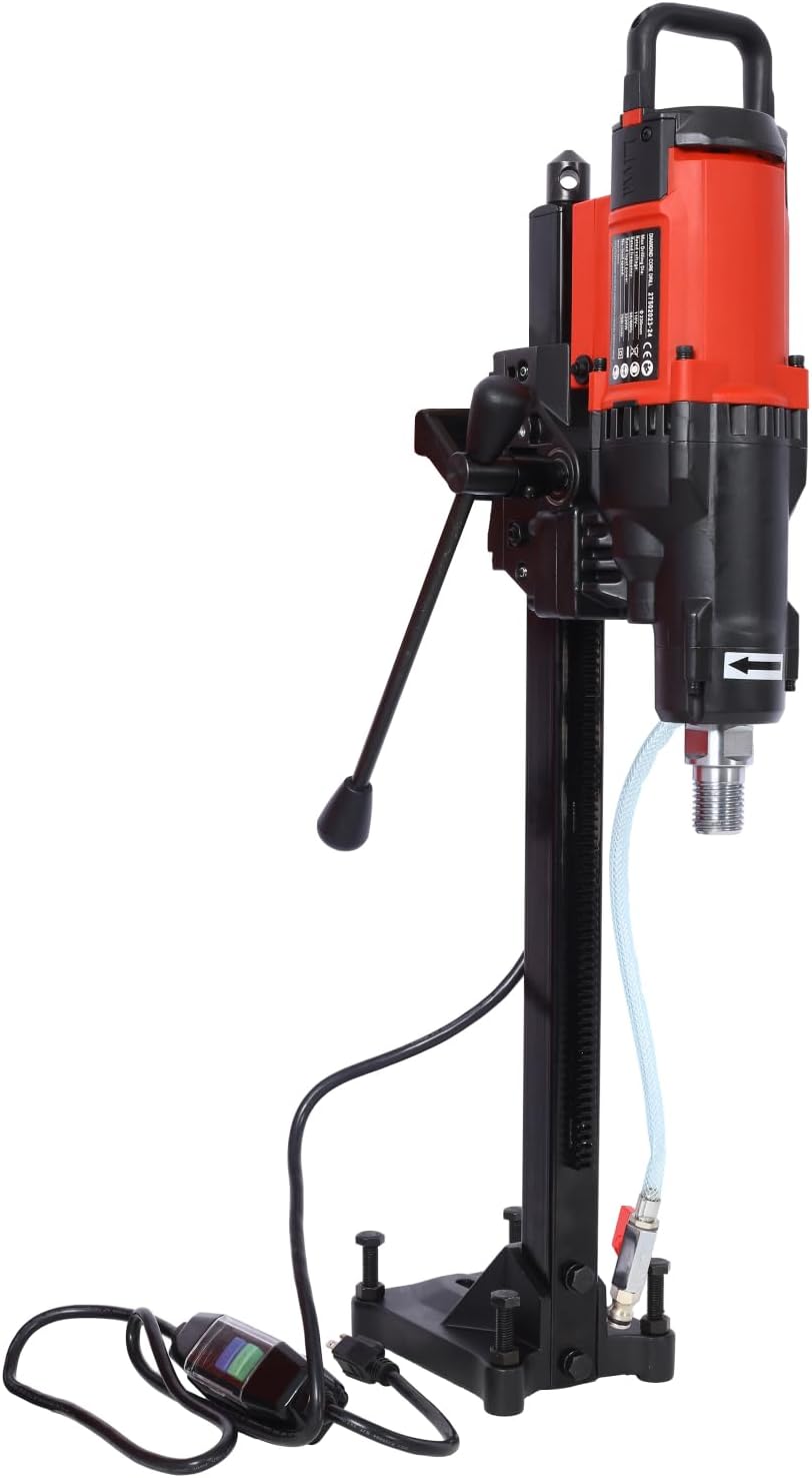 Diamond Core Drilling Machine - 9in Wet&Dry Concrete Core Drill Rig with Stand
