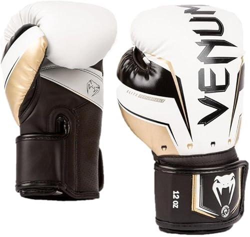 Vista 49 de Venum Elite Evo Boxhandschuhe Schwarz/Schwarz