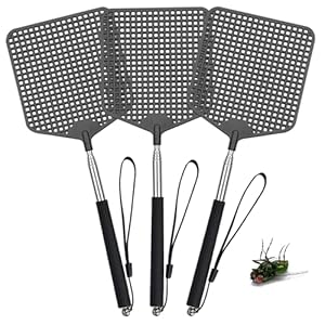 Yolonce 3er Quadratische Fliegenklatsche Ausziehbar BJCYPFX-XDKXDK