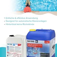 Höfer Chemie 2 x 12,5 kg Pool Flüssigchlor BAYZID - mit 13 bis 15% Aktivchlorgehalt zur Poolpflege und Wasserdesinfektion - Made in Germany – Ansicht 4