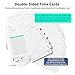 100 Time Cards for AT-2700 Time Clock, Replacement Employee Time Cards, 2 Packs of 50 Numbered Punch Cards (1-50), Double-Sided Durable Time Sheets for Attendance & Payroll Tracking