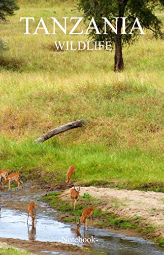 Tanzania WILDLIFE: Lined notepad A5 (5.5‘‘ x 8.5‘‘; 139.5 x 215.9 mm) with 120 pages