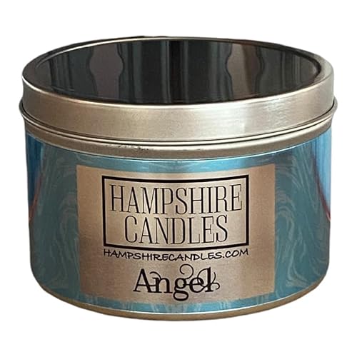 Angel Candle Tin | Highly Scented | Soy Wax | Vegan & Cruelty Free | Handmade In UK | Burn Time 35+ Hours