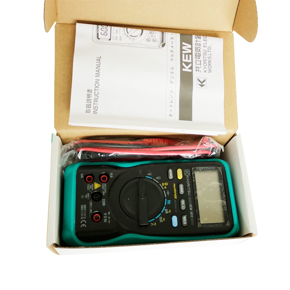 Kyoritsu 1012 Digital Multimeter with True RMS AC/DC Voltage Current Meter KEW1012