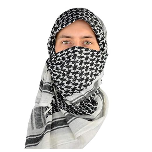 Mato & Hash Militar Shemagh Tactical 100% Algodón Bufanda Head Wrap - Multi - Solo