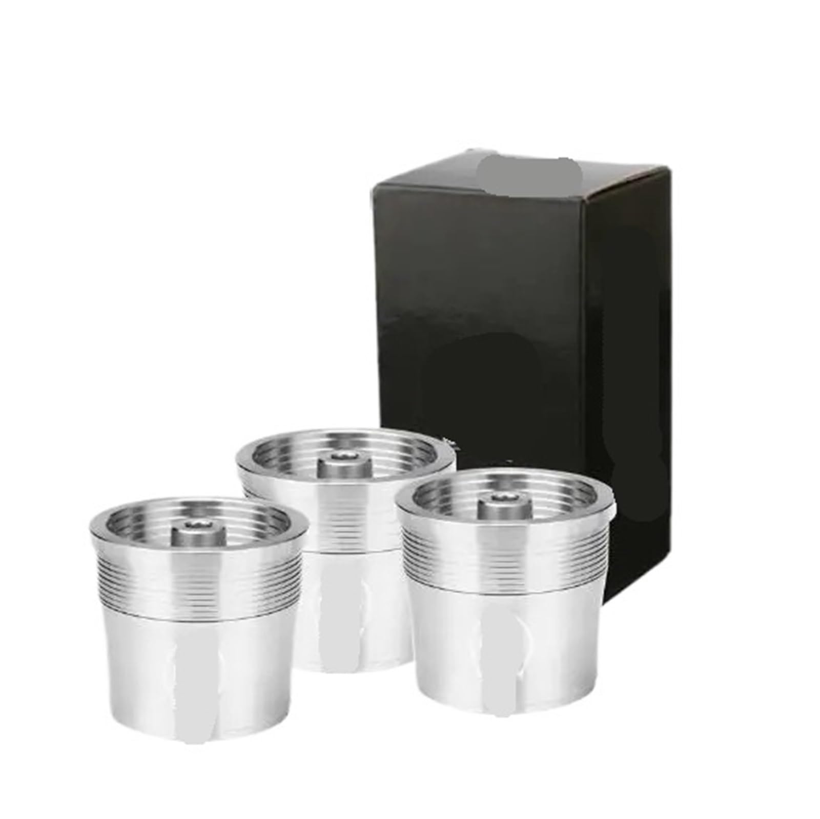 Capsules Métalliques Réutilisables En Acier Inoxydable Et Cuillère Doseuse, Compatibles Avec Illy, Filtres Rechargeables For Machine À Café(3capsules)