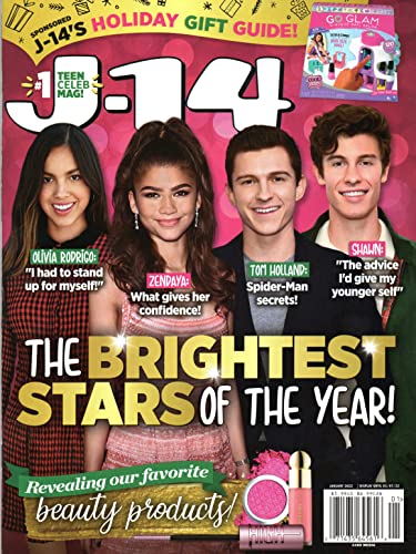 J-14 Magazine January 2022 Olivia Rodrigo Zendaya Tom Holland Shawn Mendes w/ 6 Mega Posters