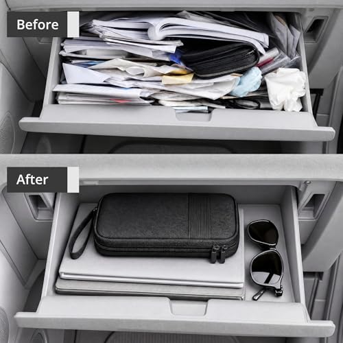 Organizador De Carro Compacto Negro miniatura 3